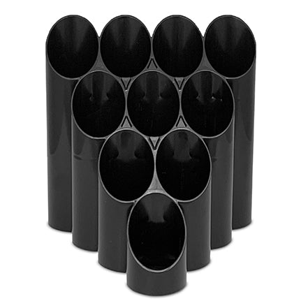Hot sauce 10-bottle display stand, tiered triangle layout is an "A" shape, four cups at the top and tiers down to a single cup